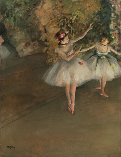 BBC Arts - BBC Arts - Moving images: How dance has been captured in art Parisienne Bedroom, Degas Ballerina, Courtauld Gallery, Two Dancers, Edgar Degas Art, Degas Paintings, Vintage Ballet, Ballerina Art, Cool Wall Art