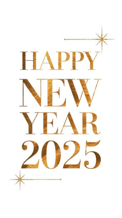 Golden "Happy New Year 2025" typography with a sparkling star accent on a crisp white background, exuding elegance and festivity. Happy New Year Inspiration, New Year 2025 Wishes Poster, 2025 Wishes Design, New Year’s Eve Images, Happy New Year 2025 Card Design, 2025 Card Design, 2025 Greeting Card, Aesthetic New Year Wishes 2025, 2025 Wishes Card