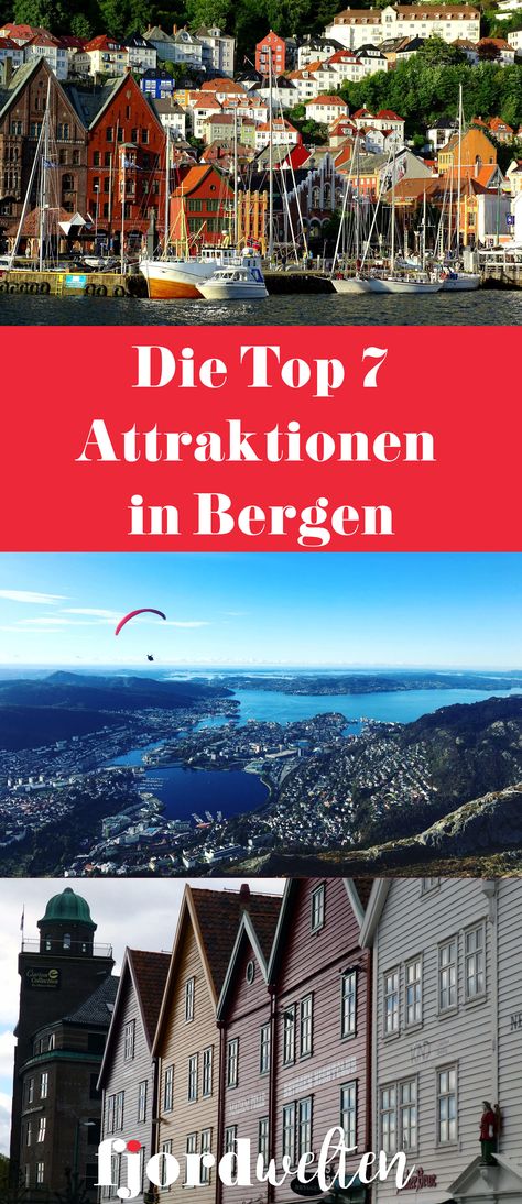 Die Top 7 Sehenswürdigkeiten in Bergen: Welche Highlights lohnen sich so richtig - und wo du nicht ganz so viel Zeit einplanen musst! #Norwegen Norway Travel, One Million, Beautiful Places To Visit, Norway, Travel Destinations, Beautiful Places, Places To Visit, Travel