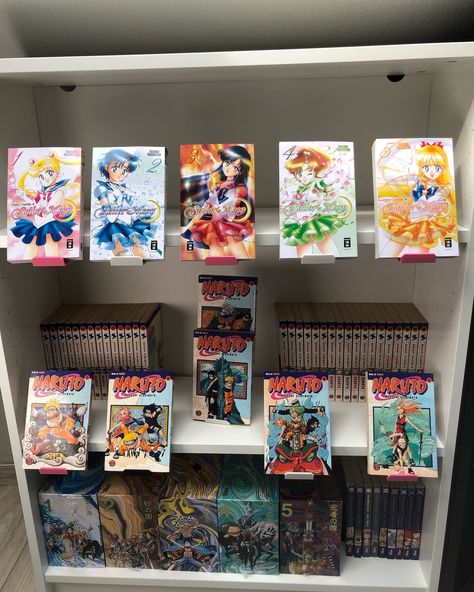 How do you like our manga collection? #naruto #sailormoon #onepiece #fyp #shelf Naruto Manga Collection, Manga Shelf, Otaku Room, Naruto Manga, Manga Collection, Pretty Room, Sailor Moon, Naruto, Chanel