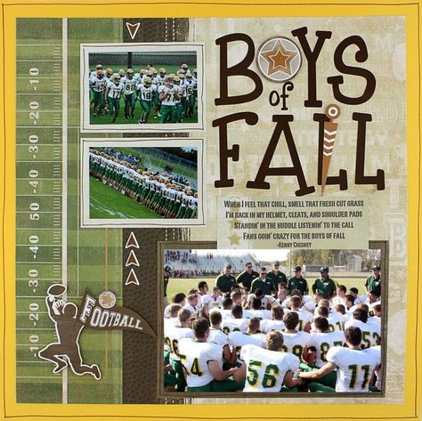 football scrapbook ideas | Project Ideas: Boys of Fall Football Traditional Tuesday Scrapbook ... Senior Scrapbook Ideas, Football Scrapbook, Project Layout, Baseball Scrapbook, Scrapbooking Sports, School Scrapbook Layouts, Boy Scrapbook Layouts, New Project Ideas, Scrapbook Boys