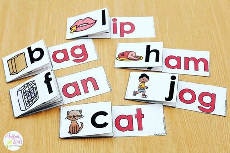 Education Assistant, Flip Book Template, Cvc Word Families, Alphabet Phonics, Flip Books, Teaching The Alphabet, Word Family, Learning Time, Teaching Phonics