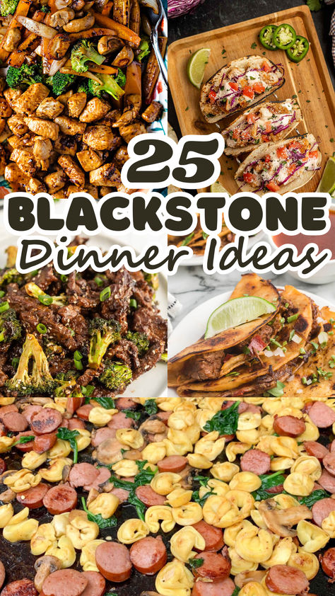 If you’re a fan of outdoor cooking, you’ll love these Blackstone dinner ideas. The Blackstone griddle is a versatile piece of equipment that can elevate your backyard BBQs, camping trips, or weeknight dinners. Blackstone Family Meals, Camping Meals On Flat Top, Fall Blackstone Meals, Blackstone Ideas For Dinner, Griddle Meal Ideas, Quick Blackstone Dinner Ideas, Dinners On Blackstone Grill, Best Blackstone Meals, Dinner Ideas On The Blackstone