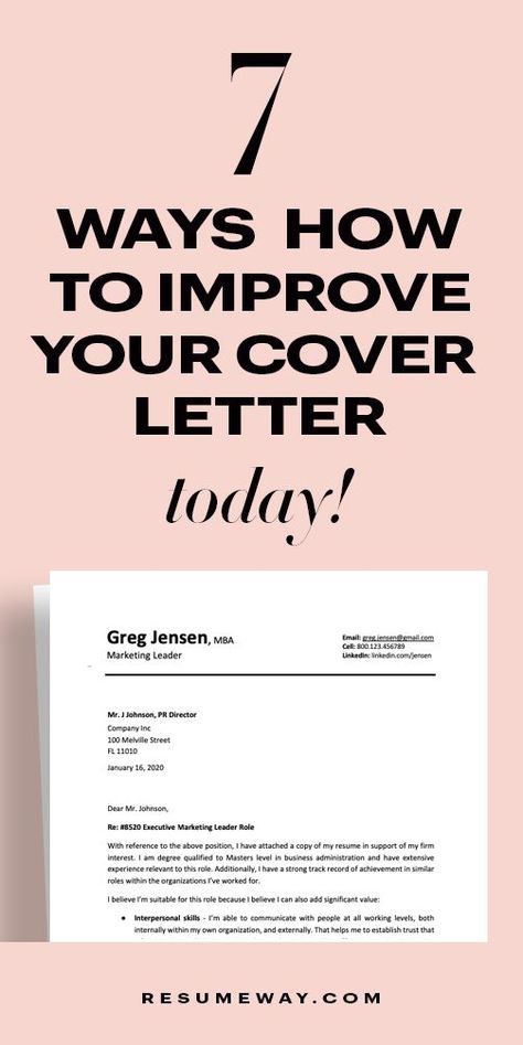 7 Ways How to Improve Your Cover letter - #coverletter #coverletteradvice Your Hired, Great Cover Letters, Common Job Interview Questions, Letter Building, Cover Letter Format, Best Cover Letter, Cover Letter Template Free, Cover Letter Design, Write A Resume