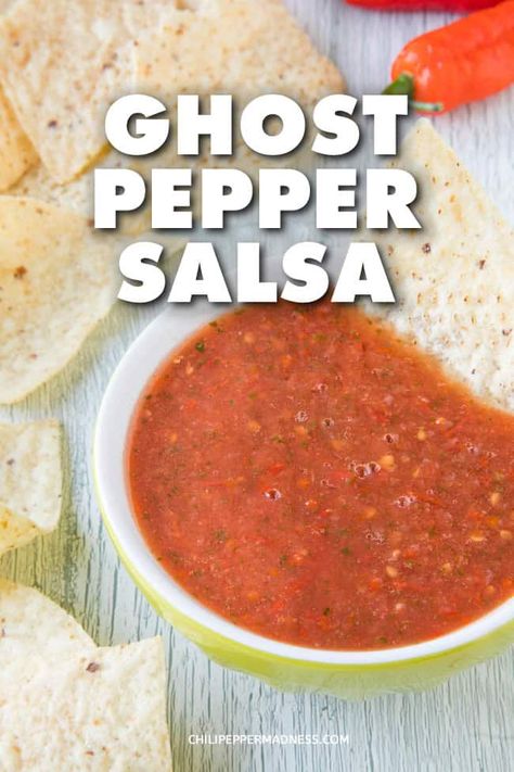 Cayenne Pepper Salsa Recipe, Scorpion Pepper Salsa, Ghost Pepper Chili Recipe, Hot Pepper Salsa Recipe, Canning Ghost Peppers, Recipes With Ghost Peppers, How To Preserve Ghost Peppers, What To Do With Ghost Peppers, Carolina Reaper Salsa Recipe