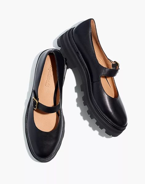 Leather Industry, Platform Mary Janes, Madewell Shoes, Black Leather Loafers, Mary Jane Heels, Leather Mary Janes, Chunky Platform, Leather Ballet Flats, Mode Inspo