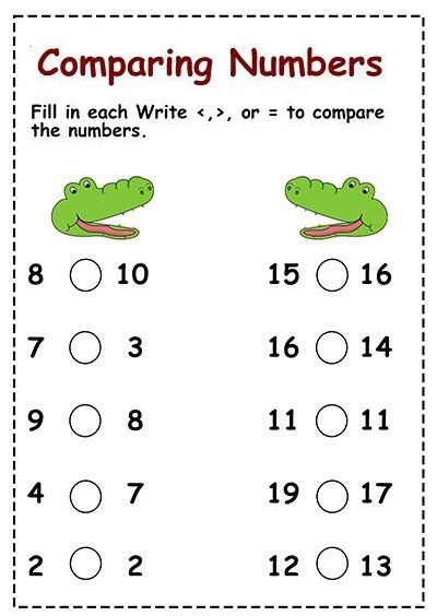 Comparing Numbers Comparing Numbers 1st Grade, Comparing Numbers Worksheet Grade 1, Comparing Numbers Worksheet, Place Value Blocks, Counting In 2s, Number Worksheet, Envision Math, Place Value Chart, Number Value