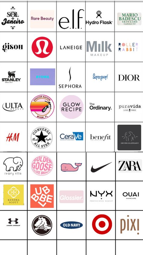 comment ur fav brand Ivory Ella, Popular Brands, Drunk Elephant, Good Brands, Getting To Know, Christmas Presents, Bingo, Sephora, Under Armour