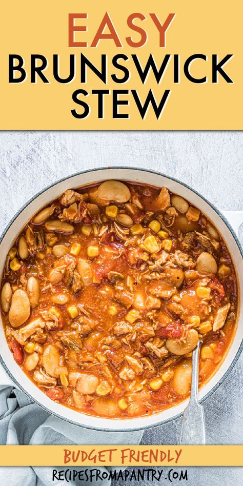 How To Make Brunswick Stew, Quick Brunswick Stew, Quick And Easy Brunswick Stew, Instant Pot Brunswick Stew, Brisket Brunswick Stew, Easy Brunswick Stew Recipe Crock Pots, Brunswick Stew Recipes, Vegetarian Brunswick Stew, Low Carb Brunswick Stew