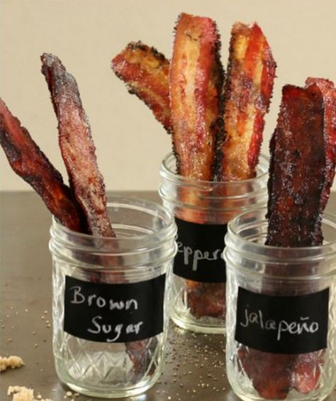 bacon bar Bacon Ideas, Gourmet Bacon, Bacon Bar, Jalapeno Bacon, Bacon Gifts, Stuffed Jalapenos With Bacon, Bacon Lover, Candied Bacon, Flavored Bacon