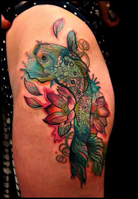 1185391_173407049516839_716210566_n Tier Tattoo, Pisces Tattoos, Tattoo Henna, Koi Tattoo, Koi Fish Tattoo, Tattoo Feminina, Great Tattoos, Popular Tattoos, Skin Art