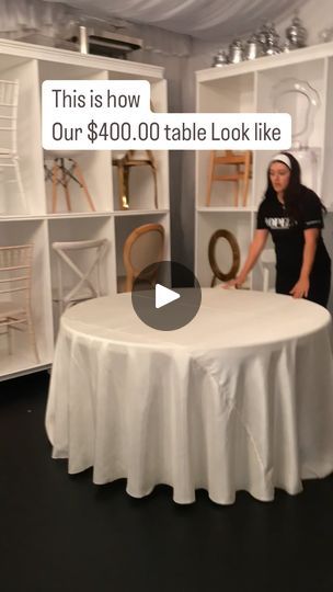 49K views · 2.5K reactions | This is how our $400.00 Table Looks Like 
.
For 10 Guest 
.
Price per Table 
.
Round table 60”
Satin Linen/ shantung Fabric 
Willow Natural Chairs
Tableware setting 
Fresh Florals 
Cutlery 
Napkins 
& 
Candles 
. | LOPEZ'S EVENTS & RENTALS LLC | lopezs_events_rentals · Original audio Table Draping Ideas, Round Table Set Up, Event Table Set Up Ideas, Wedding Table Settings Round, Tableware Setting, Cutlery Napkins, Cocktail Table Decor, Round Wedding Tables, Natural Chair