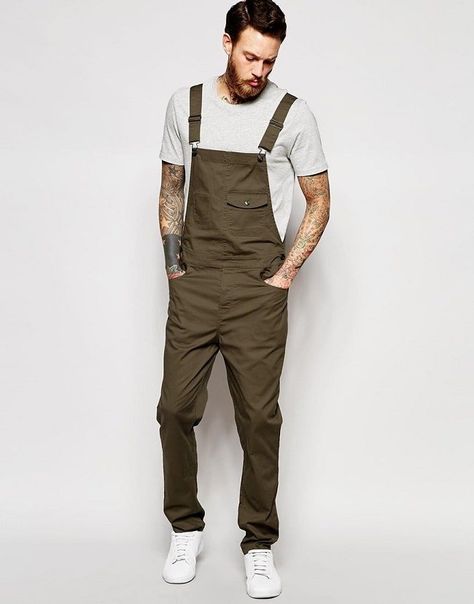 Should a Man Ever Wear Men's Overalls? Mens Overalls Outfits, Overalls Outfit Men, Black Overalls Outfit, Overalls Men Fashion, Men In Overalls, Overall Men, Overalls Outfits, Men's Dungarees, Overalls Vintage