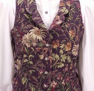 Vest Reference, Vintage Vest Outfit, Cute Vests, Old West Clothing, Vintage Vests, Cowboy Clothing, Flower Vest, Patterned Vest, Retro Vest