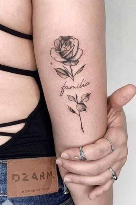 Gratitude Tattoo, Cross Tattoos For Women, Tattoo Designs For Girls, Family Tattoos, Sister Tattoos, Piercing Tattoo, Rose Tattoos, Love Tattoos, Rose Tattoo