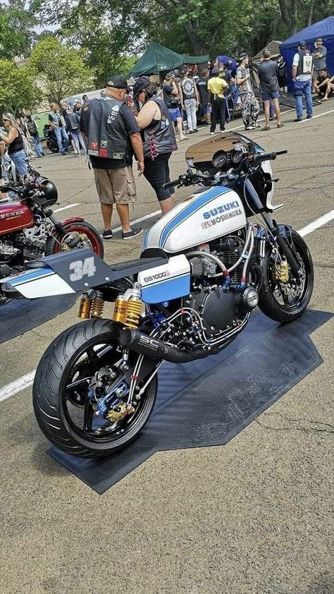 Cb 750 Cafe Racer, Xjr 1300, Suzuki Cafe Racer, Moto Scrambler, Suzuki Bikes, Cafe Racer Design, Kawasaki Bikes, Boy Bike, Мотоциклы Cafe Racers