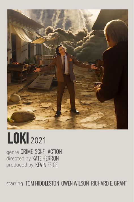 Loki Poster, Avengers Movie Posters, Minimalist Polaroid Poster, Marvel Movie Posters, Album Cover Wallpaper Collage, Movie Hacks, Marvel Cards, Movie Card, Series Poster