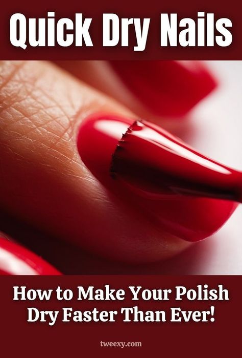 In this post, you'll learn tips and tricks to help your nail polish dry faster, quick-drying nail polish techniques, reducing nail polish drying time, best practices for fast-drying nails, using quick-dry products, and effective nail drying methods. This guide will provide you with practical advice on how to speed up the drying process, application of specific products and techniques that enhance drying efficiency. Homemade Nail Polish, Nail Polish Dry Faster, Peach Nail Polish, Manicure Essentials, Nail Care Diy, Types Of Nail Polish, Nail Polish Holder, Nail Polish Hacks, Dry Nails Quick