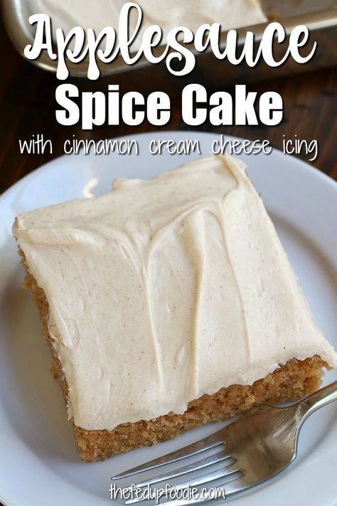 Apple Sauce Spice Cake, Easy Apple Sauce, Old Fashioned Cake, Fall Desert, Applesauce Spice Cake, Applesauce Cake Recipe, Apple Cake Recipe Easy, Autumn Spices, Recipe Using Apples