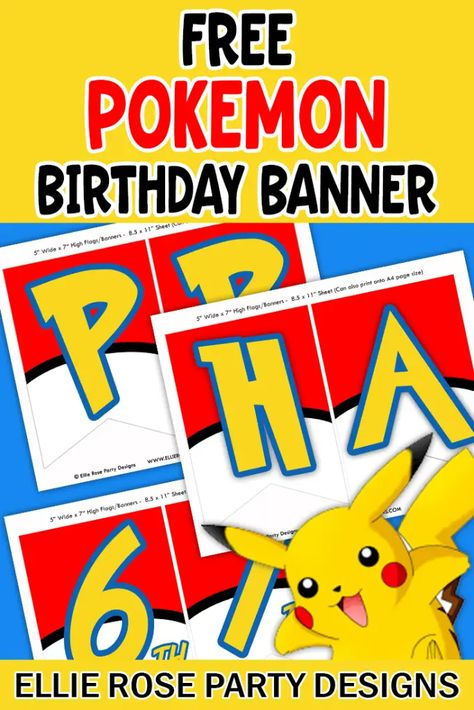 Pokemon Banner Printable Free, Pokemon Birthday Sign Diy, Pokemon Font Free Download, Pokemon Birthday Sign, Pokemon Alphabet Free Printable, Pokemon Font Free, Pokemon Birthday Banner Free Printable, Pokemon Happy Birthday Banner, Pokemon Birthday Party Decorations Free Printables