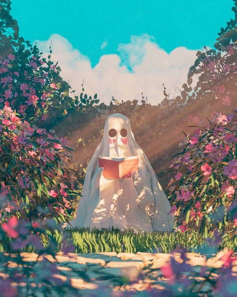 Dive into the lush world of garden illustrations, where colors bloom and creativity flourishes. Find the artistic inspiration in every petal and leaf! Spring Ghost, Spooky Spring, Garden Illustrations, Ig Icons Highlights Aesthetic, Cosy Mysteries, Glamour Art, Discover New Music, Garden Illustration, Creative Profile Picture