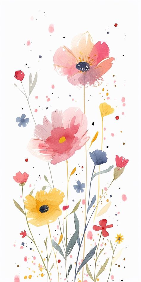 Idee Cricut, Floral Wallpaper Iphone, Wallpaper Ipad, Spring Wallpaper, Watercolor Flower Art, 수채화 그림, Flower Background Wallpaper, Phone Wallpaper Images, Cute Patterns Wallpaper