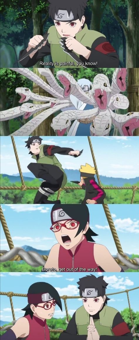 Mirai VS Mitsuki, Boruto and Sarada ❤️ Epic Fight - Episode 38 ❤️❤️❤️ Mitsuki Boruto, Mirai Sarutobi, Funny Enhypen, Naruto Gaiden, Naruto Stuff, Drawing Cartoon Faces, Boruto And Sarada, Boruto Characters, Boruto Next Generation