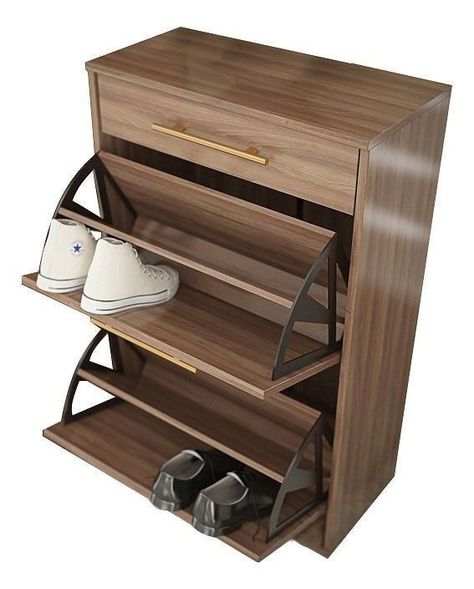 Shoe Rack Design Ideas, Rack Design Ideas, Shoe Rack Cabinet Design, Shoe Rack Design, Shoe Storage Bins, Shoe Storage Small Space, Space Saving Ideas, Shoe Storage Furniture, Shoe Storage Ideas