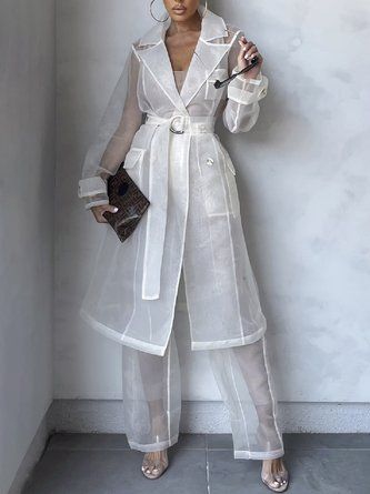 Organza Kimono, Sheer Clothing, Long Sleeve Kimono, Looks Black, Classy Casual Outfits, Elegant Blouses, Mode Inspo, Looks Chic, Elegant Shirt