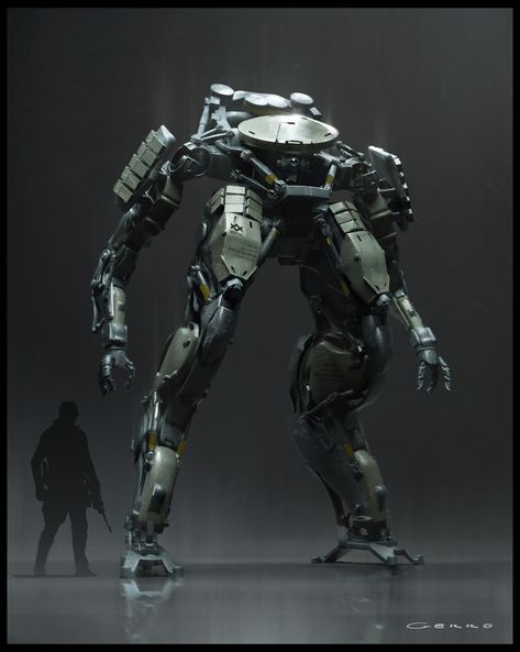 Futuristic Robot, Humanoid Robot, Mechanical Art, Future Soldier, Cool Robots, Arte Robot, Arte Cyberpunk, Power Armor, A Robot