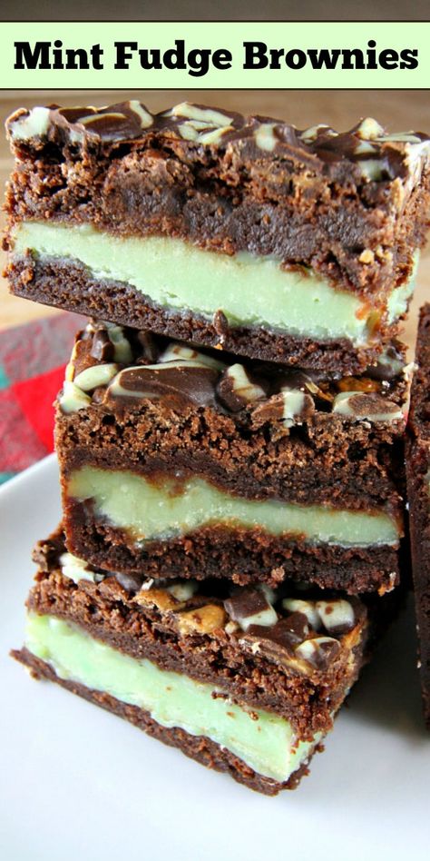 Minty Desserts, Outrageous Brownies, Mint Fudge, Brownies Caramel, Stuffed Brownies, Mint Chocolate Desserts, Brownie Ideas, Mint Desserts, Cocoa Brownies