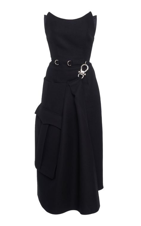 Prada Outfits Women, Prada Outfits, Prada Dress, Crepe Midi Dress, Prada Fashion, Vintage Prada, Midi Dress Black, Strapless Midi Dress, Silk Maxi Dress