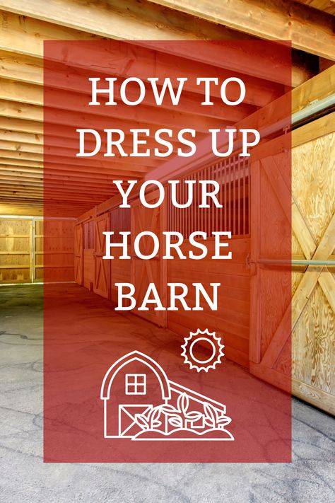 From decorations you can purchase to creative DIY projects there are lots of ways to add some personality and charm to your horse barn. 🐴 Visit our blog for tips on dressing up your horse barn. Barn Hacks Horse, Small Barn Ideas Horse, Barn Decorating Ideas, Horse Barn Hacks, Diy Horse Stuff, Horse Hacks, Horse Stall Ideas, Horse Barn Interior, Stable Ideas