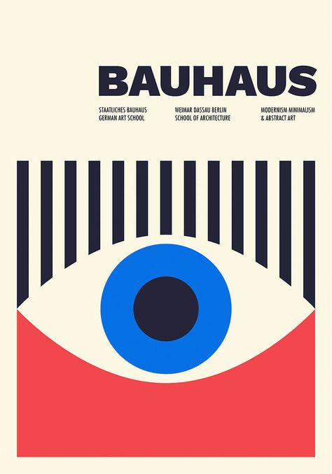 bauhaus eye poster