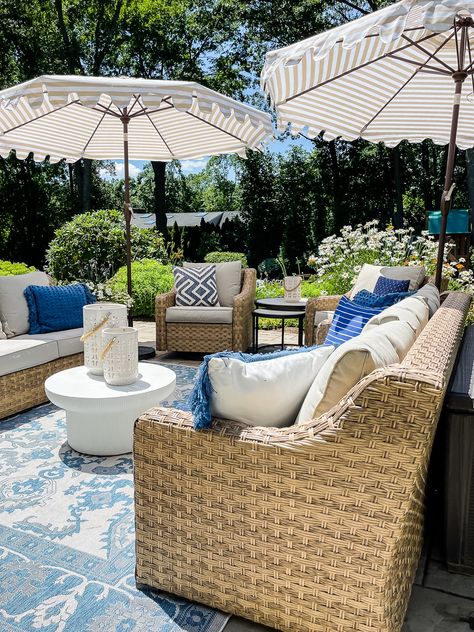 Patio Furniture Arrangement Ideas Layout, Pool And Patio Furniture Ideas, Brookbury Patio Set, Navy Outdoor Furniture, Beachcroft Patio Furniture, Patio Coffee Table Decorating Ideas, Brown Wicker Patio Furniture Ideas, Patio Seating Area Ideas, Mix Match Patio Furniture