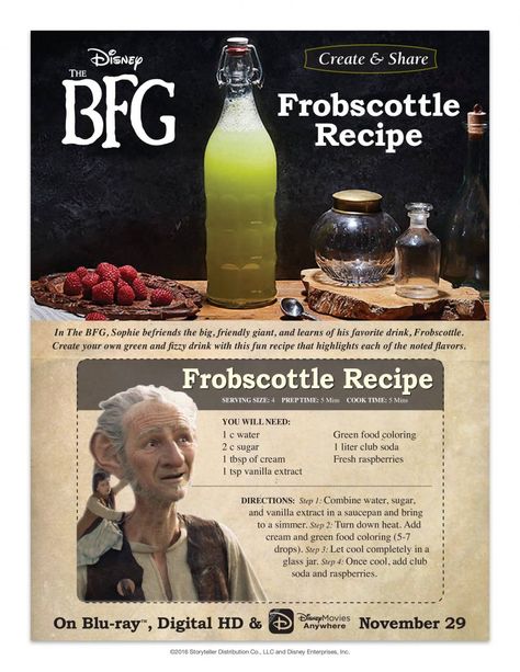 Make Disney's The BFG Dream Jars and Frobscottle Recipe #TheBFG #TheBFGBluRay ~ Bfg Party, Bfg Activities, Bfg Dream Jars, Bfg Movie, Dream Jar, Disney Dishes, Disney Inspired Food, The Bfg, Disney Movie Night