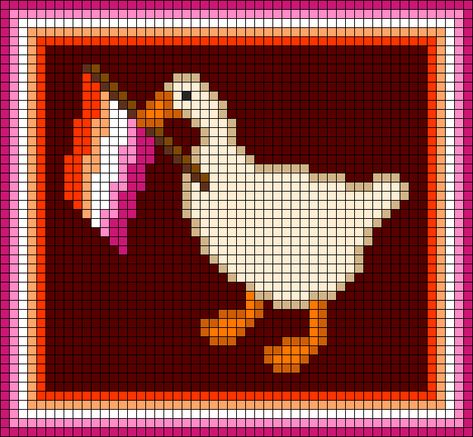 Alpha pattern #128069 | BraceletBook Alpha Pattern Sweater, Simple Pixel Art Patterns 32x32, Pride Alpha Pattern, Goose Alpha Pattern, Chappell Roan Alpha Pattern, Animal Crossing Alpha Pattern, Alpha Patterns Crochet Cute, Lesbian Cross Stitch, Bug Alpha Pattern