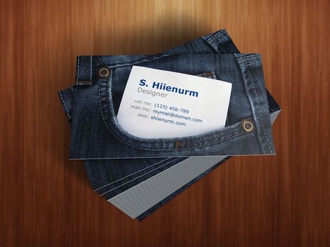 Good business card for a jeans or clothing range. Printables Business, Card Quotes, Clever Business Cards, Cards Craft, Beautiful Business Card, Graphic Design Business Card, Name Card Design, Professional Business Card Design, Quotes Business