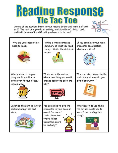 Five Minute Reading Responses | Scholastic Reading Response Journals, Reading Response Activities, Reader Response, Choice Boards, 5th Grade Reading, 4th Grade Reading, 3rd Grade Reading, 2nd Grade Reading, Reading Response