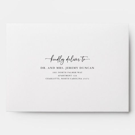 Deliver To Envelope, Save The Dates Wedding, Save The Dates, Modern Calligraphy, White Envelope, Wedding Saving, White Envelopes, Classic White, Save The Date