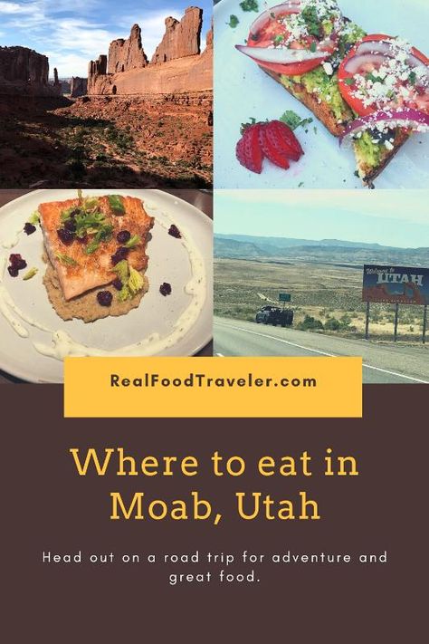 Moab Utah Restaurants, Moab Restaurants, Utah Restaurants, Utah Food, Bryce National Park, Protein Food, Rv Trip, Utah Road Trip, Glenwood Springs