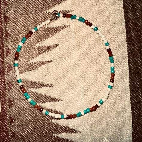 Boutique, Hand Crafted, Youth/Junior Aztec Beaded Choker Necklace Aztec Beaded Bracelet, Western Seed Bead Necklace Patterns, Beaded Western Necklace, Western Diy Jewelry, Western Seed Bead Necklace, Western Beaded Jewelry, Western Beaded Necklace, Diy Western Jewelry, Bracket Ideas