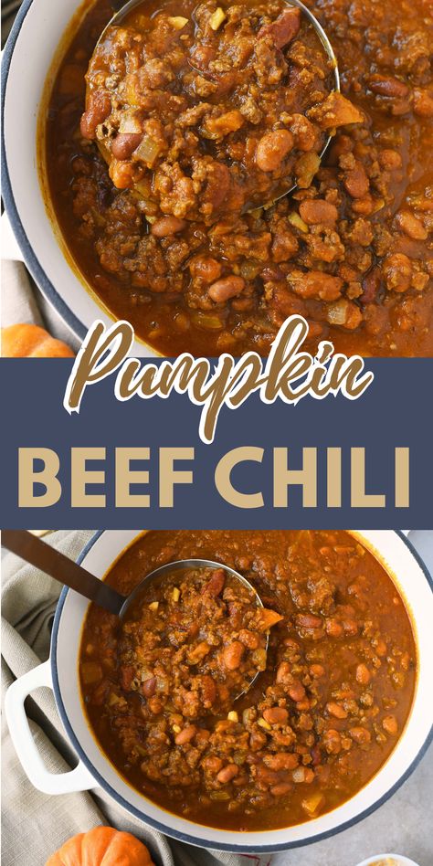 Sweet Smoky Chili, Tomato Free Chili, Smoky Chili Recipe, Chilli Soup, Fall Favorites Recipes, Pumpkin Chili, Chili Cook Off, Butternut Squash Recipes, Comfort Food Recipes Dinners