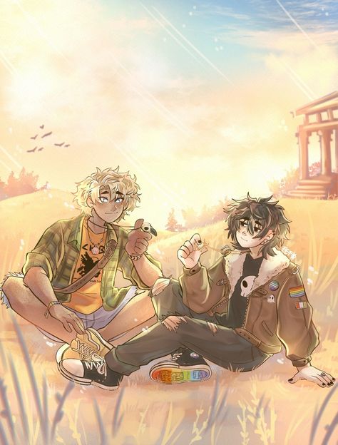 Nico di Angelo, will solace, percy Jackson, fanart, background Soangelo Fanart, Solangelo Fanart Wallpaper, Solangelo Art Cute, Will Solace And Nico Di Angelo Fanart, Solangelo Matching Pfp, Solangelo Fanart Kiss Spicy, Will X Nico Fanart, Will And Nico Fanart, Nico X Will Fanart