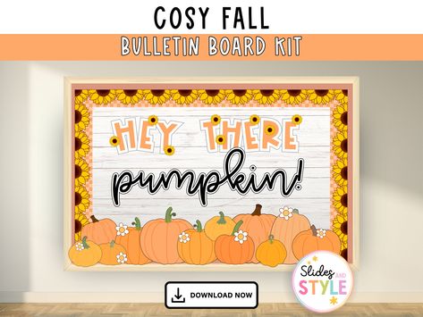 Fall Bulletin Board Kit | Pumpkin Patch Bulletin Board | Sunflower Classroom Posters | Harvest Thanksgiving bulletin board Pumpkin Patch Bulletin Board, Pumpkin Bulletin Board, Sunflower Classroom, Inviting Classroom, Bulletin Board Ideas For School, Board Ideas For School, Thanksgiving Bulletin Board, Welcome Ideas, Thanksgiving Bulletin Boards