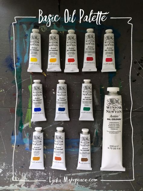 Best Oil Paints, Oil Paint Pallet, Oil Paints For Beginners, Oil Painting Color Palette, Oil Painting Mediums, Oil Paint Tips, Stillife Painting, How To Oil Paint, Oil Paint Palette