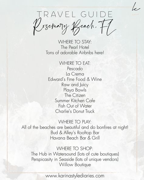 Rosemary Beach Itinerary, Rosemary Beach Florida Bachelorette, Rosemary Beach Bachelorette Party, Rosemary Beach Restaurants, Rosemary Beach Bachelorette, 30a Bachelorette Party, 30a Bachelorette, Bachelorette Beach Weekend, Bachelorette Vibes