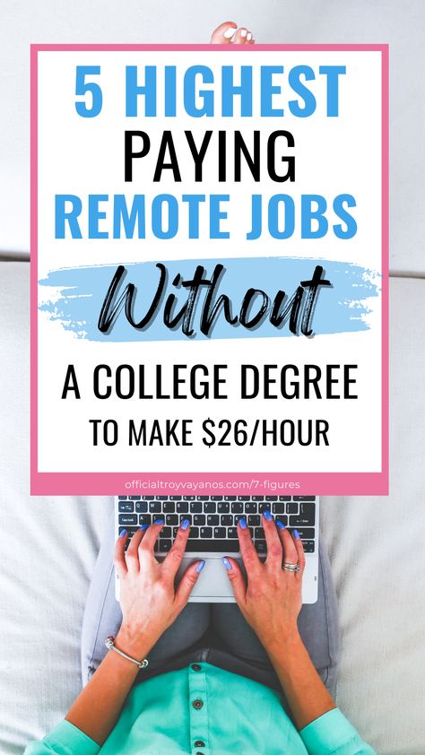 Looking for high paying remote jobs you can do without getting college degree? You can do these 5 highest paying remote jobs part time without spending your money on a college degree! #highpayingremotejobsnodegree #remotejobsandonlinebusinessideas High Paying Remote Jobs, Second Income, High Paying Jobs, Digital Marketing Business, Looking For People, Social Media Jobs, Work From Home Tips, Hustle Ideas, Work At Home