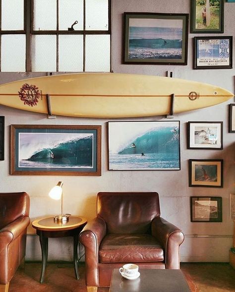 Surf Style Home, Deco Surf, Surf House Decor, Surf Room, Surf Decor, Surf House, Surf Shack, Beach Shack, Surf Style