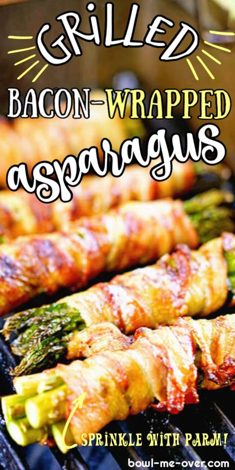 Asparagus Thanksgiving, Grilled Bacon Wrapped Asparagus, Bacon Asparagus, Asparagus Recipes Oven, Grilled Bacon, Best Asparagus Recipe, Asparagus Wraps, Grilled Asparagus Recipes, Asparagus Recipes Baked